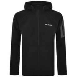 Kurtka Sportowa Z Kapturem Męska Columbia Tall Heights Softshell. Czarne kurtki softshell Columbia, l, bez wzorów, z puchu, z kapturem. Za 365.99 zł.