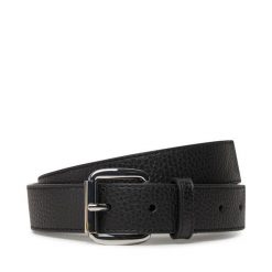 Pasek Męski Emporio Armani. Czarne paski Emporio Armani, bez wzorów. Za 289.99 zł.