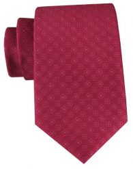 Męski Krawat - Czerwony, Faktura w Groszki - Angelo di Monti. Czerwone krawaty i muchy Angelo di Monti, bez wzorów, z tkaniny. Za 49.99 zł.