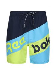 Reebok Szorty kąpielowe "Ryan" w kolorze granatowo-turkusowym rozmiar: M. Niebieskie kąpielówki Reebok, m, bez wzorów. Za 75.16 zł.