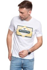 MĘSKI T-SHIRT MUSTANG ALEX C PRINT 1009504 2045. T-shirty Mustang, m, bez wzorów, bez kołnierzyka, bez ramiączek. W wyprzedaży za 39.99 zł.