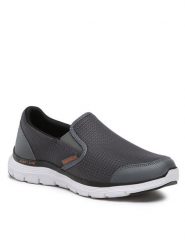Skechers Półbuty Tuscan 232230/CCOR Szary. Szare eleganckie półbuty Skechers, bez wzorów, z materiału, bez obcasa, bez zapięcia. Za 329.99 zł.