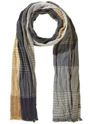 Camel Active Szal w kolorze granatowo-oliwkowo-żółtym rozmiar: onesize. Brązowe szaliki Camel Active, bez wzorów, z bawełny. Za 114.17 zł.