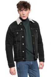 MUSTANG New York Shearling MĘSKA KURTKA PRZEJŚCIOWA DENIM BLACK 1008509 4000 982. Czarne kurtki Mustang, na zimę, m, bez wzorów, z denimu, bez kaptura. Za 359.99 zł.
