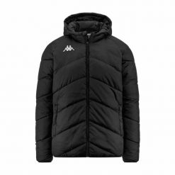 Kurtka puchowa Kappa Vianetto. Czarne kurtki Kappa, na zimę, l, bez wzorów, z materiału, bez kaptura. Za 300.60 zł.
