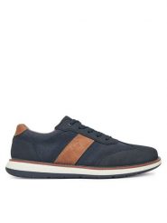 Rieker Sneakersy 04400-14 Granatowy. Niebieskie buty sportowe casual Rieker, bez wzorów, z materiału, bez zapięcia. Za 379.99 zł.