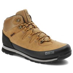 Brązowe Trekkingi Męskie Big Star Sportowe Obuwie. Brązowe trekkingi BIG STAR, z aplikacjami, ze skóry ekologicznej, bez zapięcia. Za 209.00 zł.