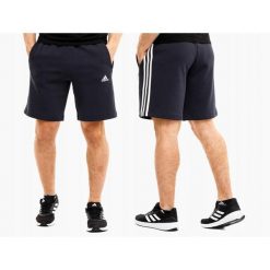 Szorty sportowe męskie adidas Essentials. Niebieskie krótkie spodenki sportowe Adidas, m, bez wzorów. Za 134.99 zł.