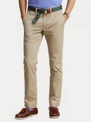Polo Ralph Lauren Chinosy 710778778001 Beżowy Slim Fit. Brązowe eleganckie spodnie Polo Ralph Lauren, m, z bawełny. Za 719.99 zł.