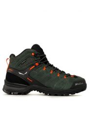 Salewa Trekkingi Ms Alp Mate Mid Ptx 61384-5400 Zielony. Zielone botki sznurowane Salewa, bez wzorów, ze skóry, bez obcasa, bez zapięcia. Za 667.99 zł.