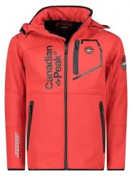 Canadian Peak Kurtka softshellowa "Tubis" w kolorze czerwonym rozmiar: S. Czerwone kurtki outdoor i hardshell Canadian Peak, s, z aplikacjami, bez kaptura. Za 128.25 zł.