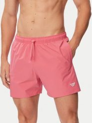 Emporio Armani Szorty kąpielowe EM000583 AF20424 UA303 Różowy Regular Fit. Czerwone kąpielówki Emporio Armani, m, bez wzorów, z syntetyku. Za 239.99 zł.