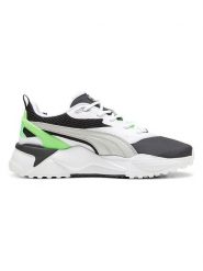 Puma Buty "GS-X Efekt" w kolorze zielono-czarno-białym do golfa rozmiar: 40,5. Białe buty treningowe Puma, bez wzorów, z materiału, na golfa. Za 348.95 zł.