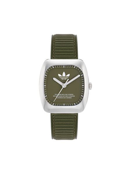 Adidas Zegarek Retro Wave One AOSY24526 Zielony. Zielone, analogowe zegarki Adidas. Za 489.99 zł.