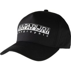 Czapka z daszkiem Napapijri. Czarne czapki z daszkiem Napapijri, bez wzorów. Za 89.00 zł.