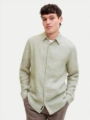 Jack & Jones Koszula Lawrence 12293563 Zielony jasny Regular Fit. Zielone koszule Jack & Jones, m, bez wzorów, ze lnu, bez kołnierzyka, bez ramiączek. Za 249.99 zł.