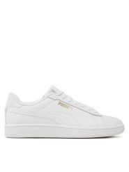 Puma Sneakersy Smash 3.0 L 390987 01 Biały. Białe buty sportowe casual Puma, bez wzorów, ze skóry, bez zapięcia. Za 209.99 zł.