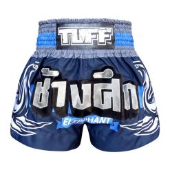 Spodenki treningowe TUFF Blue War Elephant. Czarne krótkie spodenki sportowe TUFF, bez wzorów. Za 199.00 zł.