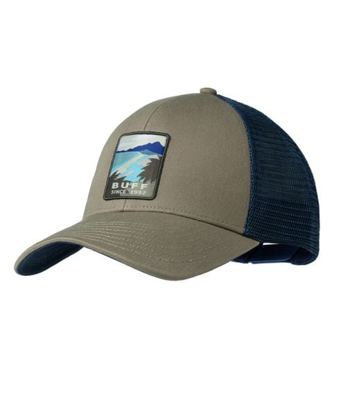 Czapka z daszkiem Trucker Tundra Khaki. Zielone czapki z daszkiem Buff, na lato, bez wzorów, z bawełny. Za 119.99 zł.