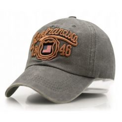 Czapka z Daszkiem (Bejsbolówka) - Pako Jeans - Styl Retro, Szara. Niebieskie czapki z daszkiem Pako Jeans, bez wzorów, z bawełny. Za 55.00 zł.