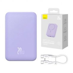 Powerbank Baseus Magnetic Mini 20000mAh 20W (fioletowy). Fioletowe powerbanki Baseus. Za 230.00 zł.