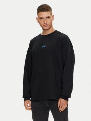 Hugo Bluza Naviu 50510732 Czarny Loose Fit. Czarne bluzy Hugo, m, bez wzorów, z bawełny, bez kaptura. Za 149.99 zł.
