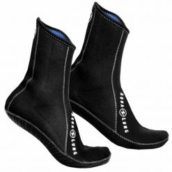 Skarpetki neoprenowe do sportów wodnych ERGO HIGH 3 mm. Czarne skarpety AQUALUNG, bez wzorów, z materiału. Za 139.30 zł.