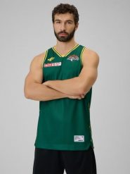 4F Koszulka meczowa replika wyjazdowa z sezonu 2025/26 męska 4F x Zastal Zielona Góra - zielona XL. Zielone bezrękawniki 4F, m, bez wzorów, z materiału, bez kołnierzyka, bez ramiączek. Za 219.99 zł.