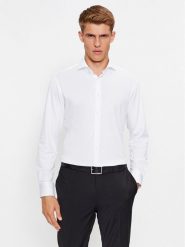 Boss Koszula P-Hank-Spread-C1-222 50503533 Biały Slim Fit. Białe koszule Boss, m, bez wzorów, z syntetyku, bez kołnierzyka, bez ramiączek. Za 259.99 zł.