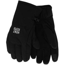 Męskie rękawiczki zimowe softshell 1 para. Czarne rękawiczki HEAT KEEPER, na zimę, bez wzorów, z softshellu. Za 143.29 zł.