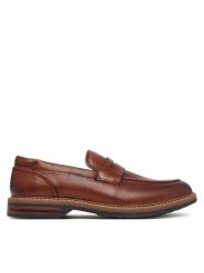 Clarks Półbuty Aldwin 2 Step 26320111 Brązowy. Brązowe eleganckie półbuty Clarks, bez wzorów, ze skóry, bez obcasa, bez zapięcia. Za 479.99 zł.