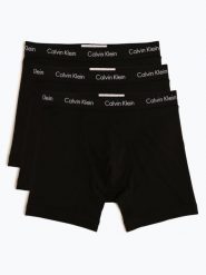 Calvin Klein Obcisłe bokserki pakowane po 3 szt. Mężczyźni Bawełna czarny, S. Czarne bokserki CALVIN KLEIN, m, bez wzorów, z bawełny. Za 199.95 zł.