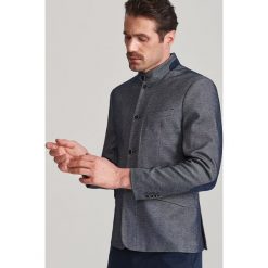 Marynarka ze stójką slim fit - Niebieski. Garnitury marki Reserved. Za 279.99 zł.