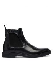 BOSS Sztyblety Calev 50573373 Czarny. Czarne sztyblety Boss, bez wzorów, ze skóry, bez obcasa, bez zapięcia. Za 1,249.00 zł.
