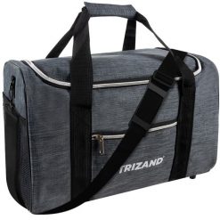 Torba do Samolotu Bagaż Podręczny 40x20x25 Podróżna Bagaż Podróżny Sportowa. Szare torby na ramię TRIZAND, bez wzorów, z materiału, do ręki, duże, bez dodatków. Za 46.90 zł.