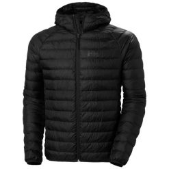 Ocieplana kurtka z kapturem Helly Hansen Banff. Czarne kurtki Helly Hansen, l, bez wzorów, z poliesteru, z kapturem. Za 800.45 zł.