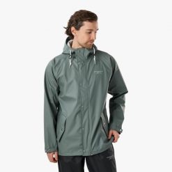 Kurtka przeciwdeszczowa turystyka męska Swedemount Väderöarna Jacket wodoodporny. Niebieskie kurtki SWEDEMOUNT, m, bez wzorów, z materiału, bez kaptura. Za 279.99 zł.