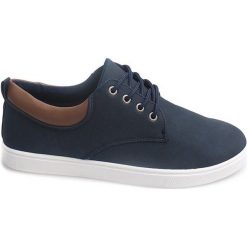 Granatowe Trampki Męskie Casual 655 Granatowy. Niebieskie trampki ButyModne, m, bez wzorów, bez zapięcia. Za 68.00 zł.