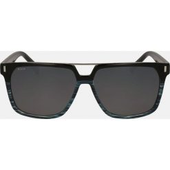 Niebieskie czarne okulary przeciwsłoneczne męskie. Okulary przeciwsłoneczne marki QUECHUA. Za 349.00 zł.