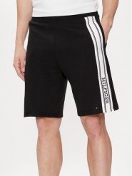 Tommy Hilfiger Szorty sportowe UM0UM03200 Czarny Regular Fit. Czarne krótkie spodenki sportowe Tommy Hilfiger, l, bez wzorów, z bawełny. Za 159.99 zł.