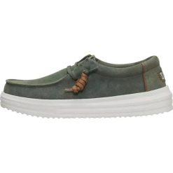 HeyDude Męskie Zamszowe Mokasyny Buty Półbuty Wsuwane Rev Suede 47. Białe eleganckie półbuty Hey dude, bez wzorów, z jeansu, bez obcasa, bez zapięcia. Za 399.00 zł.