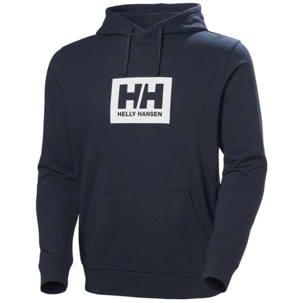 Bluza z kapturem Helly Hansen Box. Niebieskie bluzy z kapturem Helly Hansen, na lato, m, bez wzorów, z bawełny, z kapturem. Za 358.25 zł.