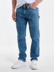 Jeansy męskie z naszytymi kieszeniami niebieskie Rikus 109. Niebieskie jeansy BIG STAR, l. W wyprzedaży za 219.99 zł.