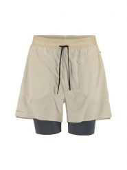 Craft Hypervent 2-in-1 Shorts M – krótkie spodenki treningowe z wewnętrznymi. Białe krótkie spodenki sportowe Craft, m, bez wzorów. Za 306.00 zł.