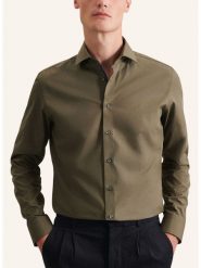 Seidensticker Koszula - Slim fit - w kolorze khaki rozmiar: 38. Brązowe koszule Seidensticker, bez wzorów, z bawełny, bez kołnierzyka, bez ramiączek. Za 97.51 zł.