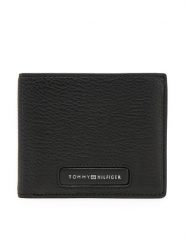 Tommy Hilfiger Duży Portfel Męski Th Monogram Extra Cc And Coin AM0AM13253 Czarny. Czarne portfele Tommy Hilfiger, bez wzorów, ze skóry. Za 259.99 zł.