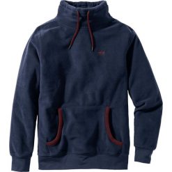 Bluza z polaru z kapturem Regular Fit bonprix ciemnoniebieski. Bluzy marki bonprix. Za 44.99 zł.