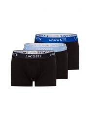 Lacoste Obcisłe bokserki pakowane po 3 szt. Mężczyźni Dżersej czarny, L. Czarne bokserki LACOSTE, l, bez wzorów, z bawełny. Za 209.95 zł.