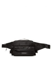 Guess Saszetka nerka HMASNC P5337 Czarny. Czarne saszetki i nerki Guess, z aplikacjami, z materiału. Za 399.99 zł.