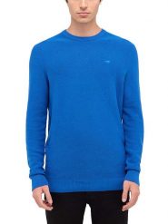 Mustang Sweter w kolorze niebieskim rozmiar: XL. Niebieskie swetry nierozpinane Mustang, xl, bez wzorów, z bawełny, bez kołnierzyka, bez ramiączek. Za 119.40 zł.